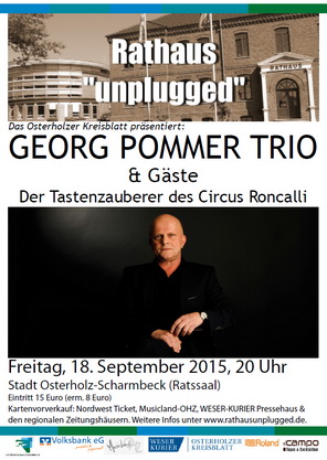 Georg Pommer Trio und Gäste Konzertplakat